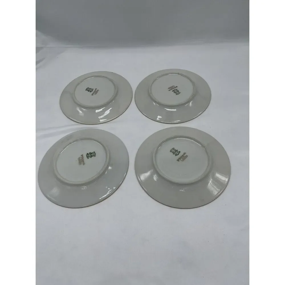 Limoges Wm.‎ Guerin & Co France Bread Plates Dessert Plate Set of 4 Vintage